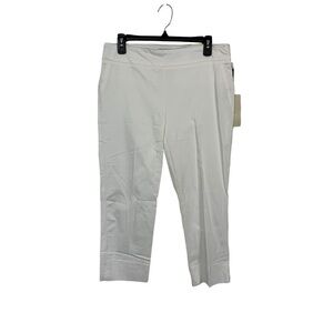 Eliane Rose Pants Classic‎ Fit White 8 NWT